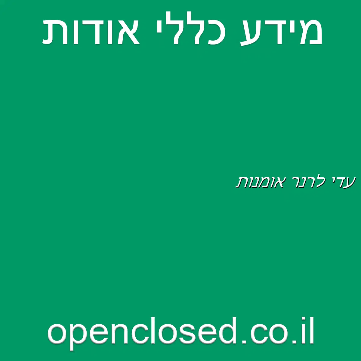 עדי לרנר אומנות