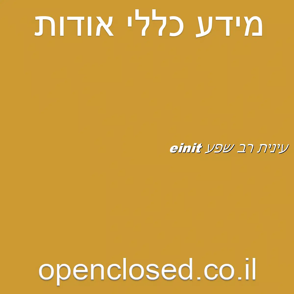 עינית רב שפע einit