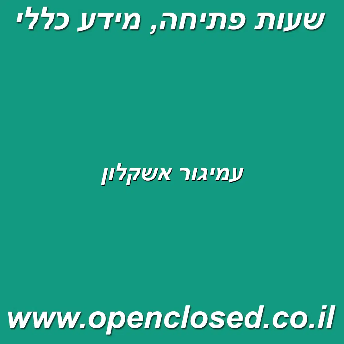 עמיגור אשקלון
