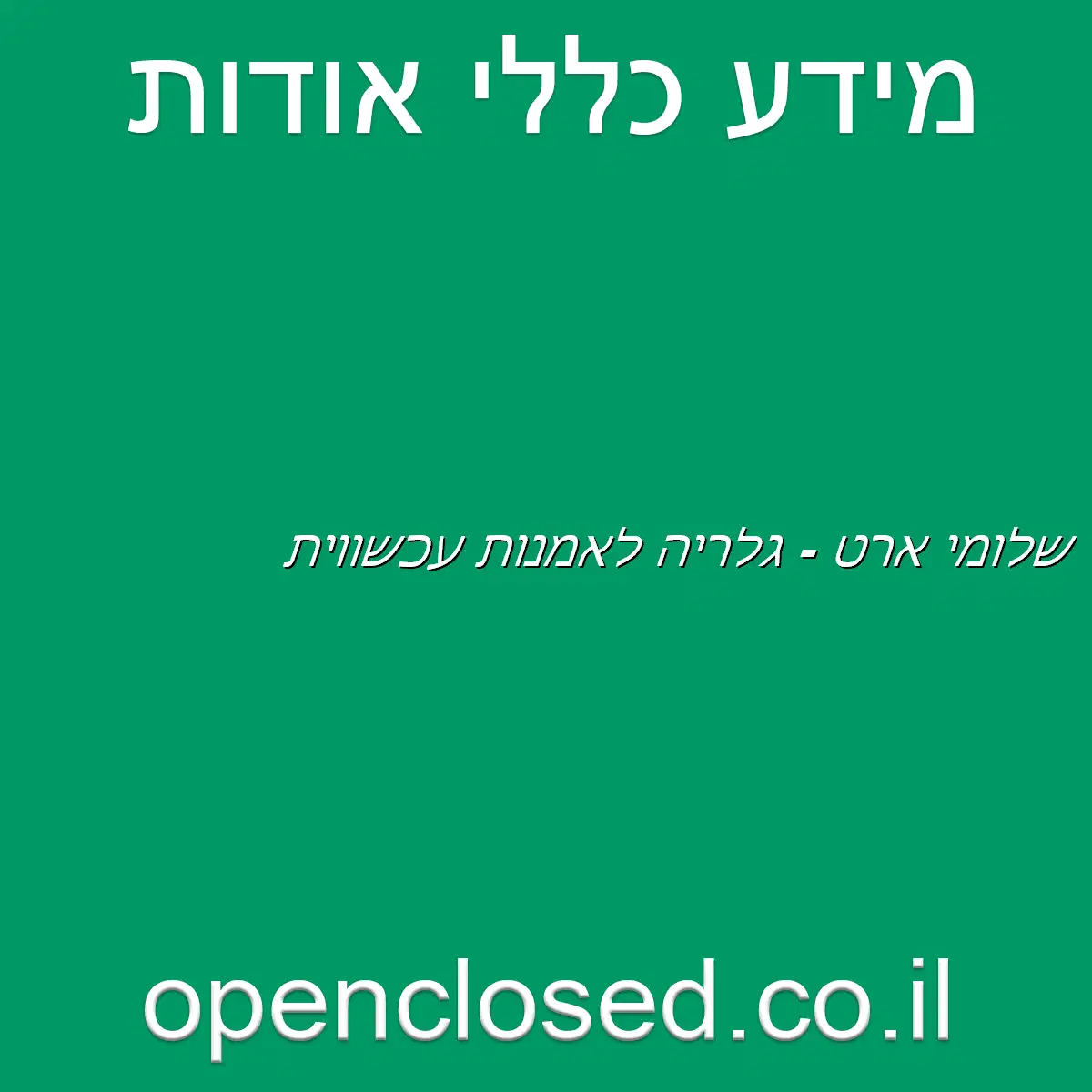 שלומי ארט – גלריה לאמנות עכשווית